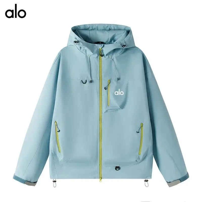 alo户外软壳冲锋服男女同款2025秋新款潮牌徒步骑行登山夹克外套