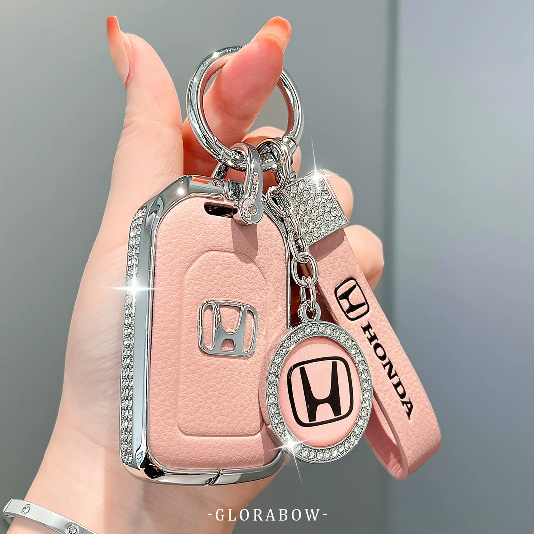 本田crv十代思域钥匙套飞度xrv凌派雅阁冠道urv奥德赛高档女扣壳