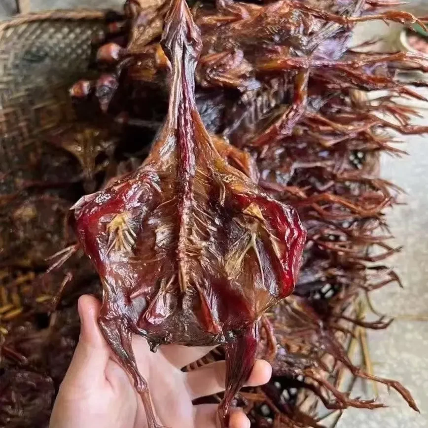 湖南正宗农家柴火米糠烟熏腊竹鸡风味土特产