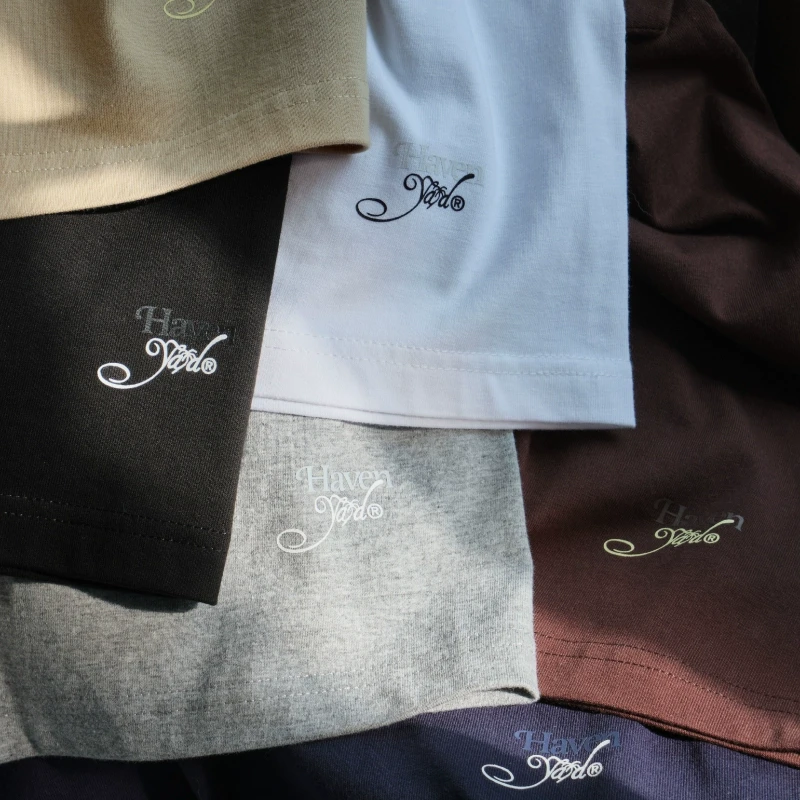 HavenYard 25SS简约新LOGO六色纯色夏季短袖T恤