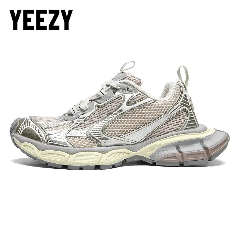 YEEZY【巴黎同款】老爹鞋网面老爹鞋厚底增高时尚休闲百搭情侣潮流
