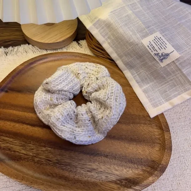 日韩头绳发圈欧美风纯色紫色女温柔复古宫廷发绳法式