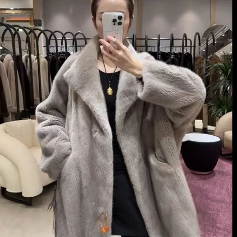 【周村皮草城严选】扩版帕斯条整貂水貂绒年轻款中长款