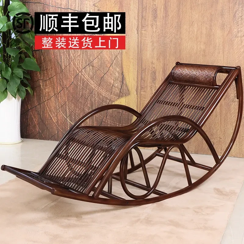 椅摇摇椅客厅休闲椅藤编躺椅懒人椅藤椅摇椅摇摇躺椅懒人椅