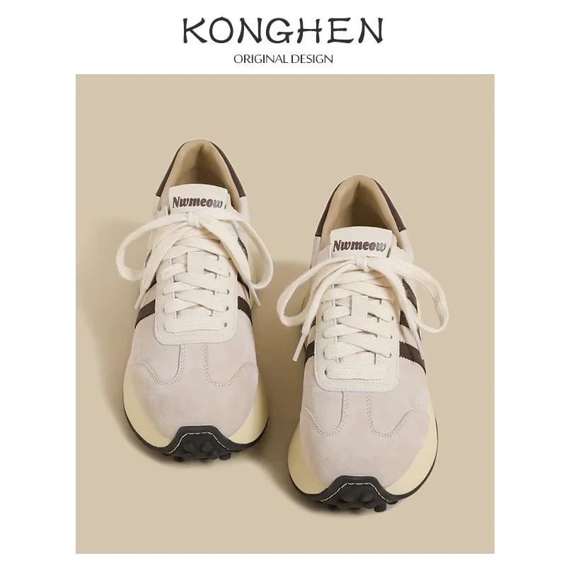 厚底阿甘鞋女2025春季新款爆款增高显脚小个鞋子女款爆款2025新款