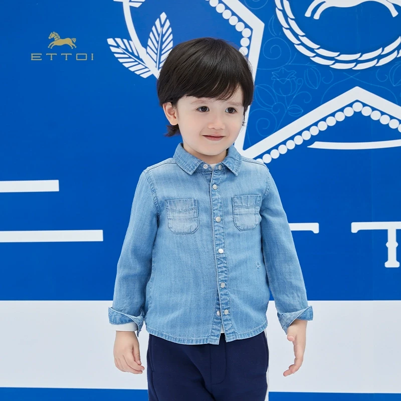 ETTOI爱多娃儿童童装秋装外套新款薄款上衣宽松男童
