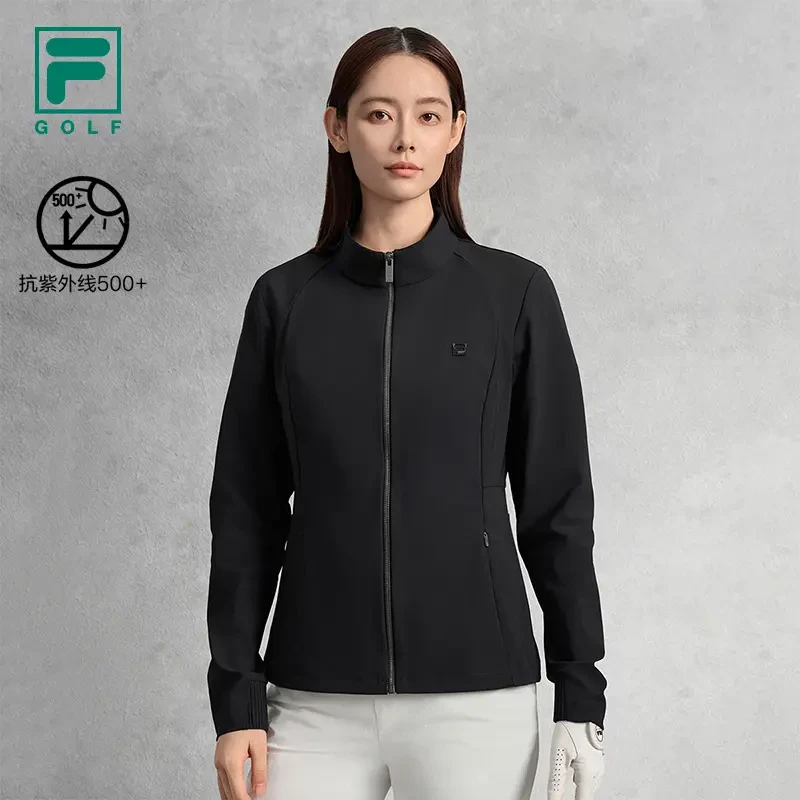 Fila/斐乐女款春季户外吸湿防风休闲舒适运动外套A11W535502F