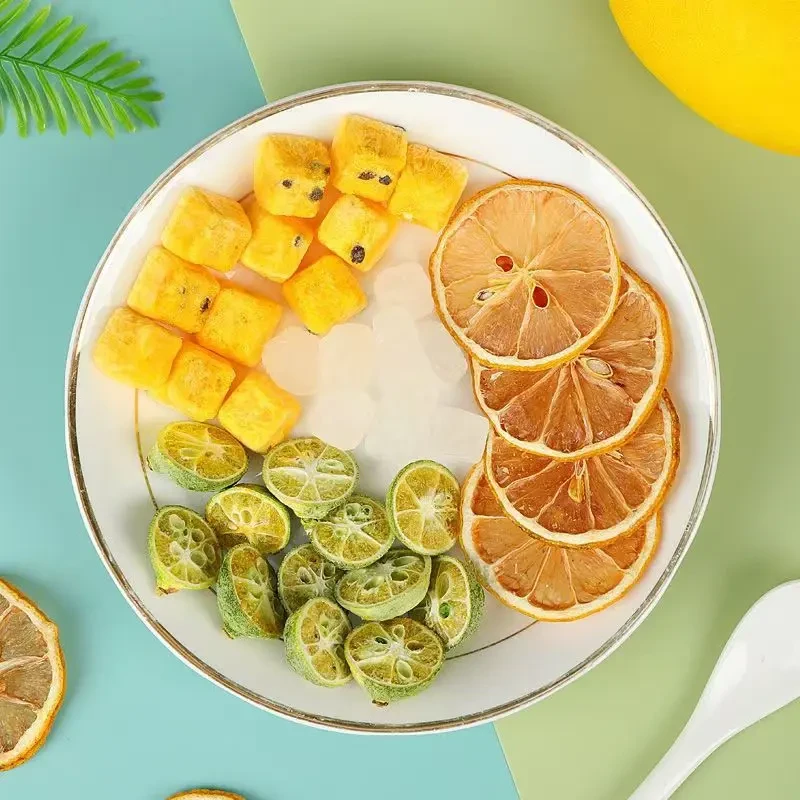 青桔柠檬百香果茶包独立包装冻干水果茶纯果干冷泡茶水果茶包.