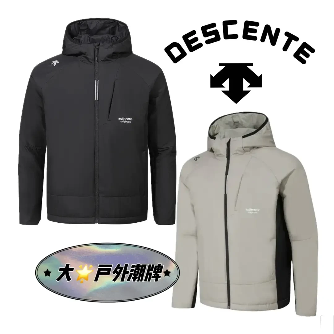 DESCENTE/迪桑特秋冬休闲户外连帽防风冲锋保暖棉服男女同款