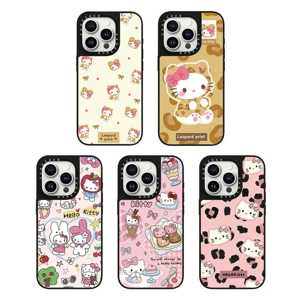 CASE凯蒂KT猫甜点美乐蒂适用iPhone16ProMax15手机壳1413豹纹壳11