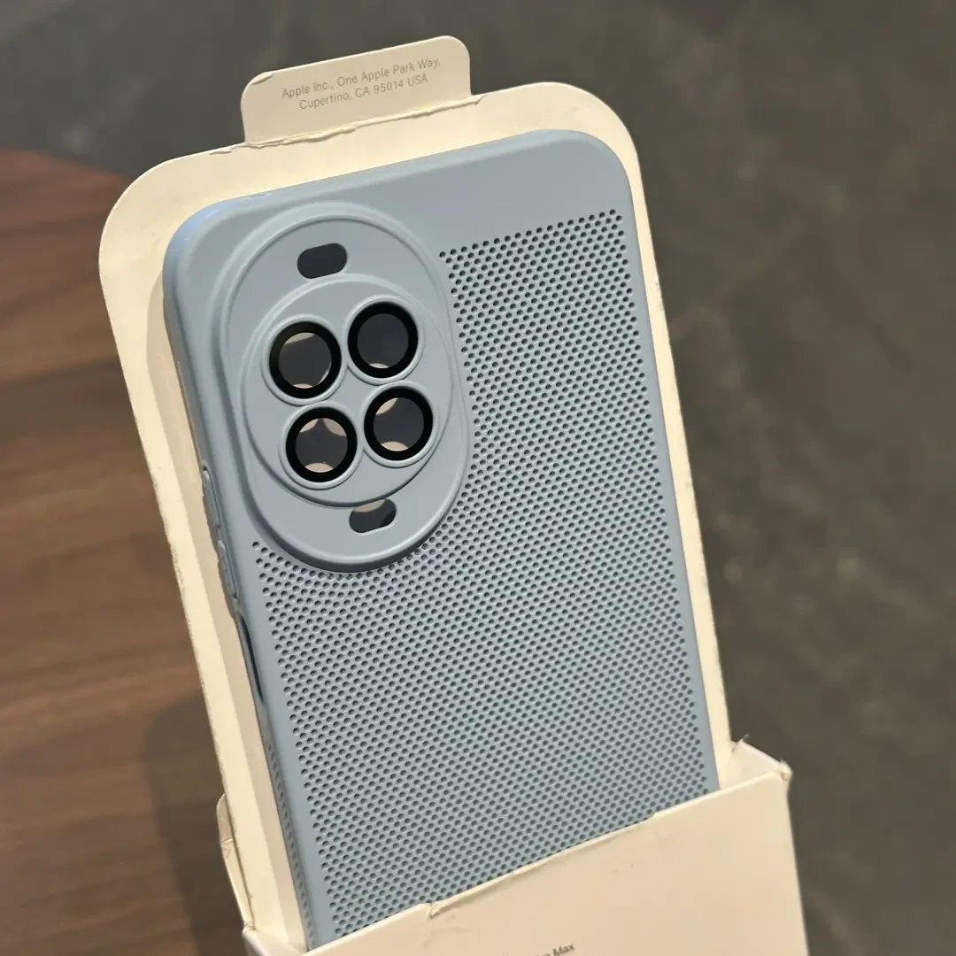 适用华为nova14pro手机壳网孔蜂窝镂空散热nove14ultra全包保护套