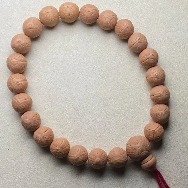 尼泊尔实心小龙眼单圈手串 尺寸12.5-12.9mm 搭配同树麒麟佛头