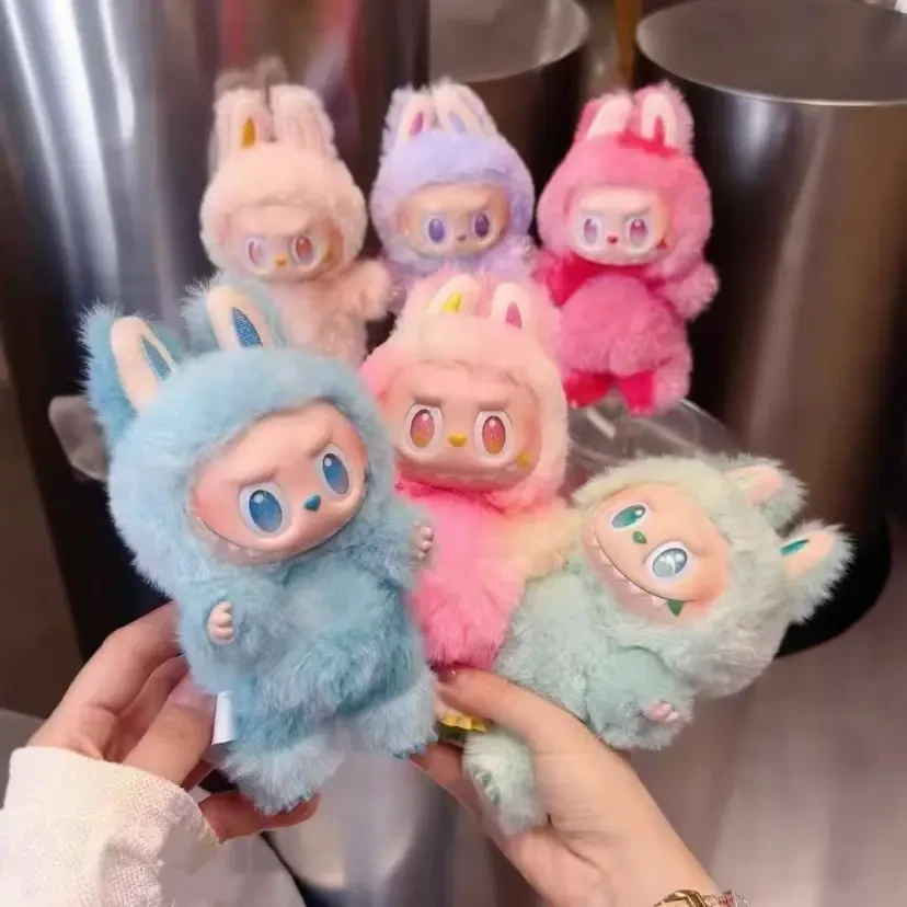 布布labu祖国版潮玩前方高能三代3.0马卡龙3代搪胶毛绒公仔玩偶