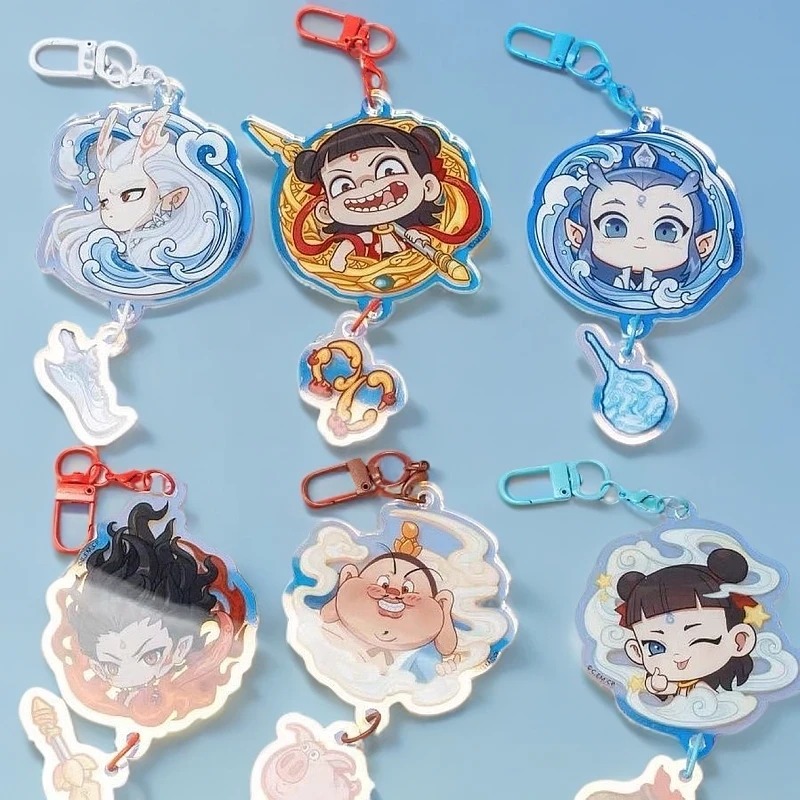 【地瓜】哪吒闹海敖丙钥匙扣动漫亚克力可爱礼物书包周边挂件