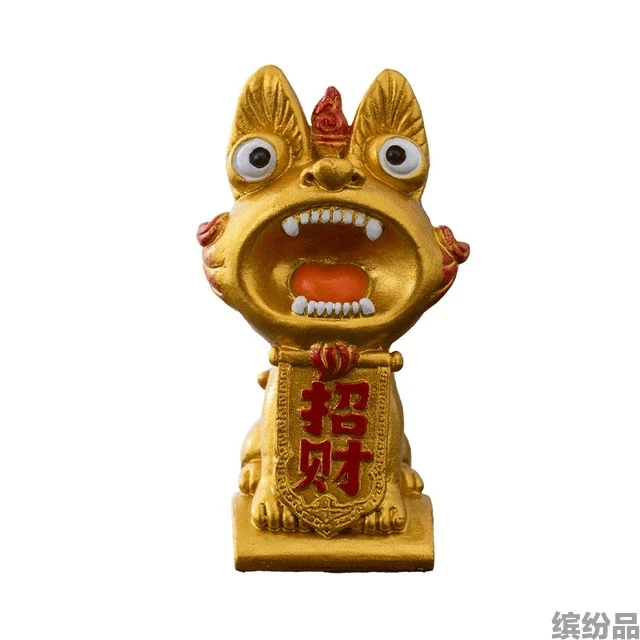 德国高端新款招财瓦猫瓦当萌猫灵兽创意桌面摆件云南旅游纪念品伴