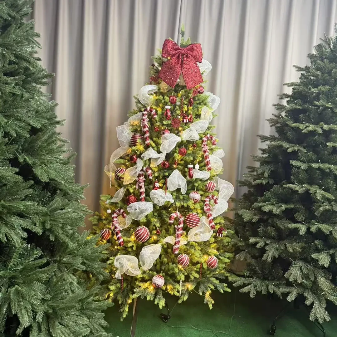 豪华加密PE发光圣诞树家用客厅商场橱窗场景布置装饰品