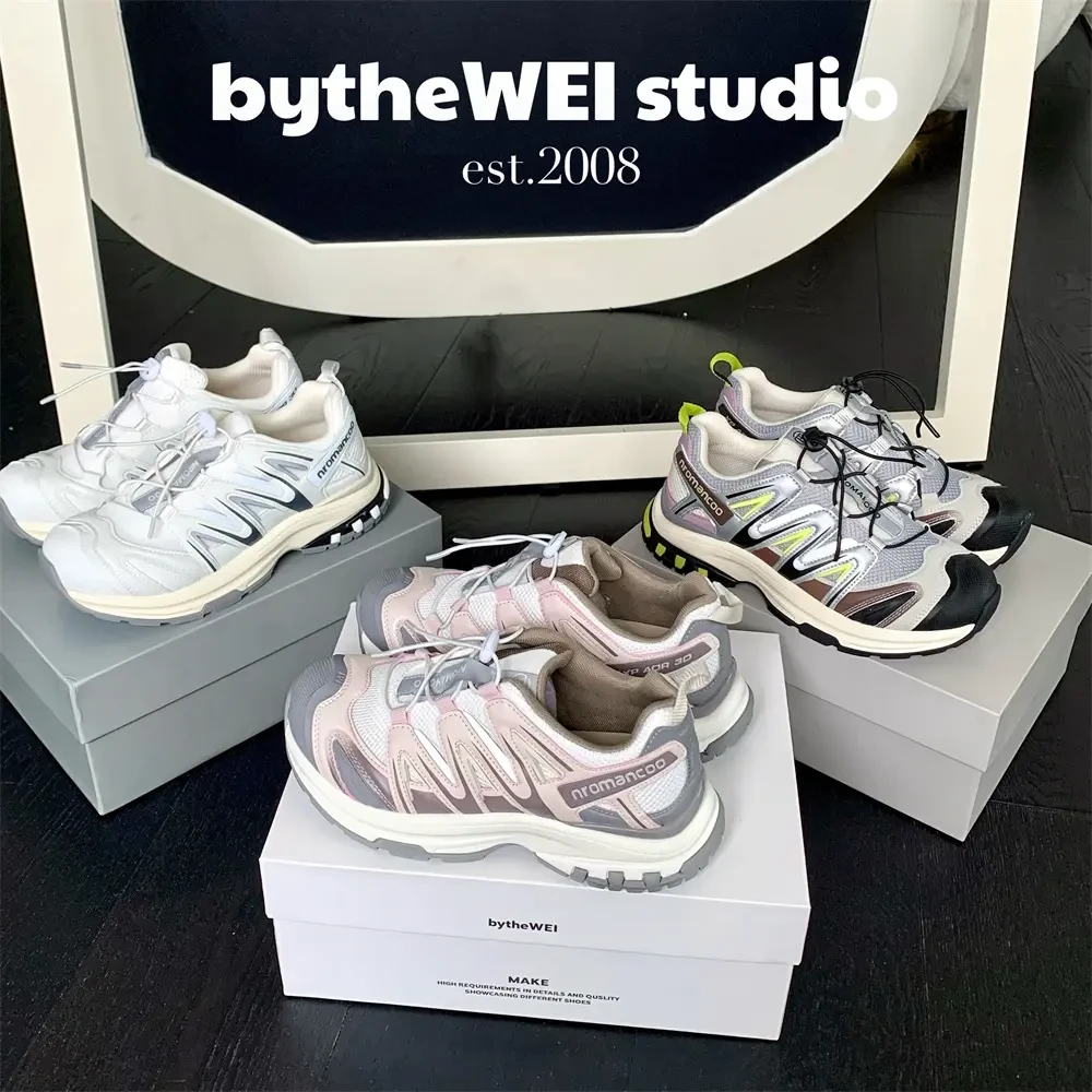 bytheWEI【蒙蒙登山鞋】户外登山鞋厚底老爹鞋透气百搭运动鞋女