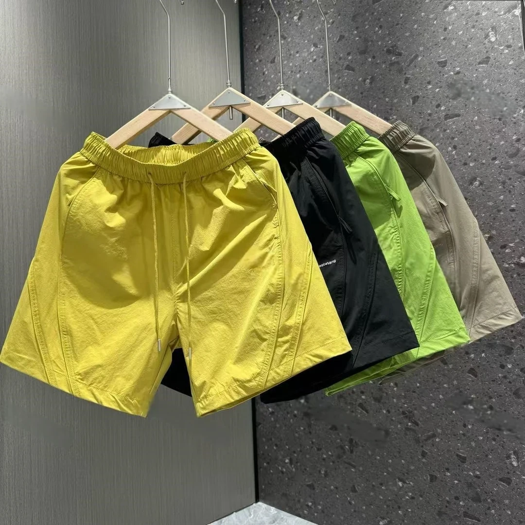 美式短裤男士2025夏季宽松休闲运动裤子男户外速干薄款百搭五分裤