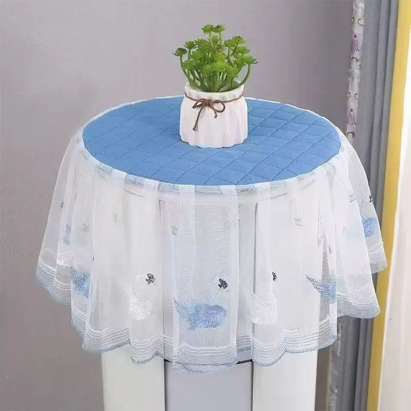 立式空调防尘罩圆形圆柱形新款空调罩通用简约大气家用防尘套