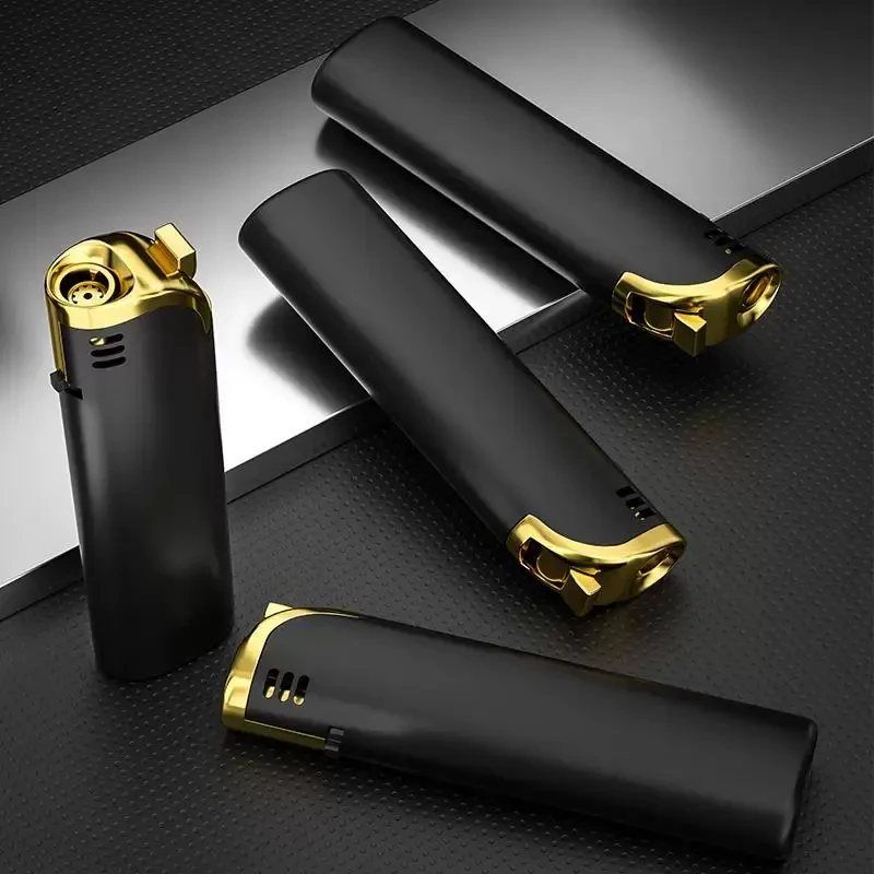 【拍1送1】新款肤感橡皮漆金属防风打火机耐用防爆2025充气批发定制