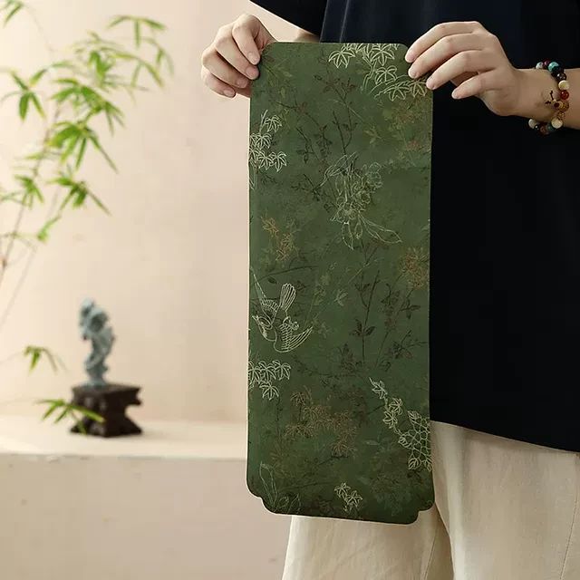 新中式双面茶席春祥干泡席桌旗中国风茶桌垫壶垫茶道配件新品