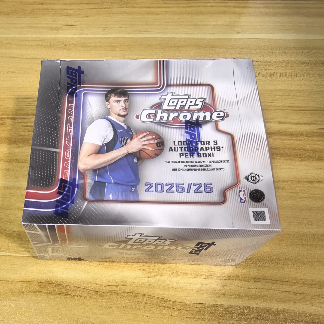 2025topps chrome NBA jumbo 篮球球星卡盲盒单盒 直播代拆