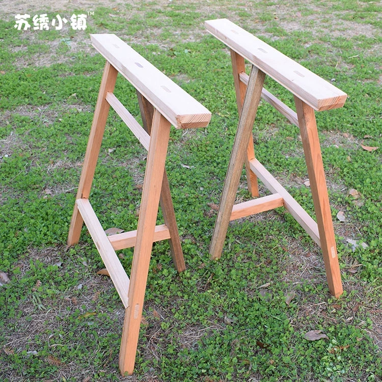 苏绣小镇实木绷架凳子苏绣DIY手工实木绣花凳绷凳柏松杉木三角凳