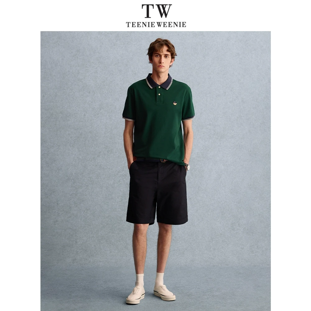 TeenieWeenieMen小熊男装日常休闲刺绣通勤清凉POLO衫