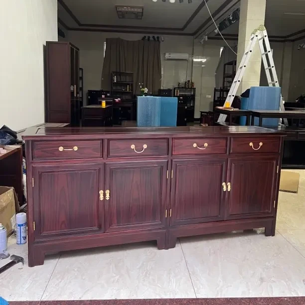 宏军红木黑酸枝木多功能餐边柜客厅隔断储物柜尺寸178/40/80