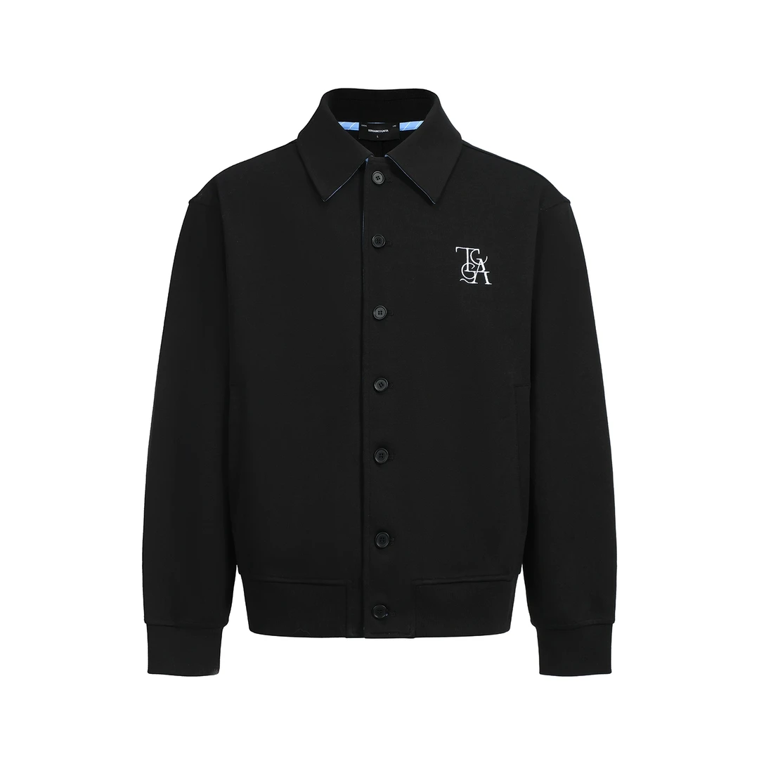 TERRAINCOGNITA25SS蓝色条纹拼接卫衣夹克