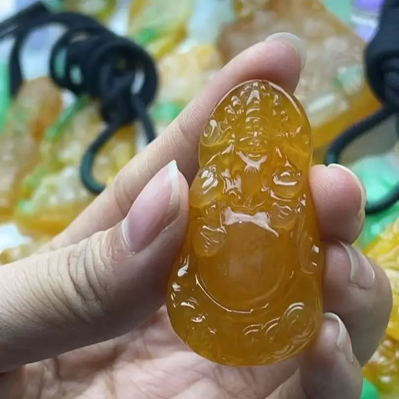 挂件财神精工雕刻