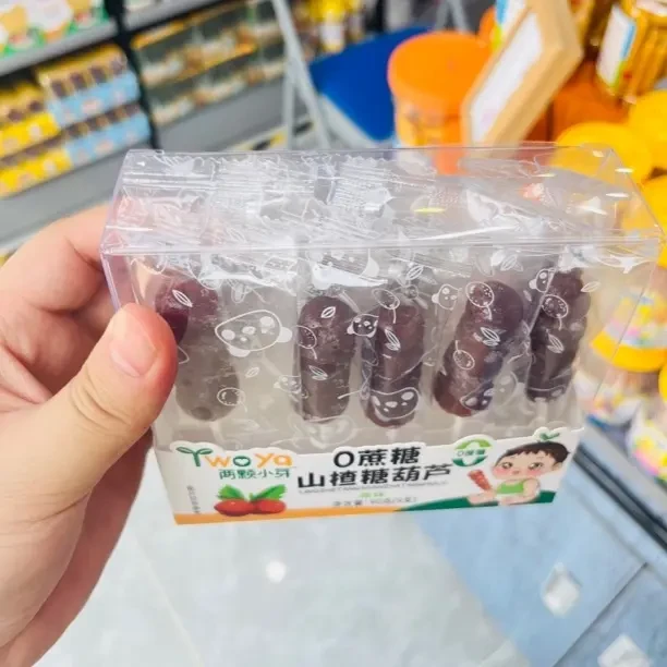 0蔗糖山楂糖葫芦造型零食果糕软棒