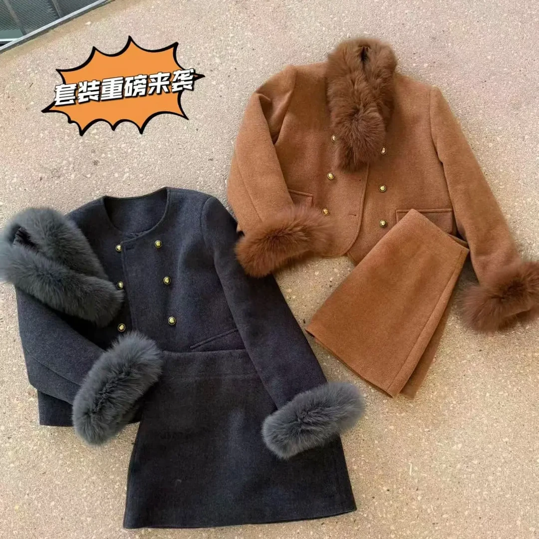 新款冬季加厚气质时尚简约百搭套装