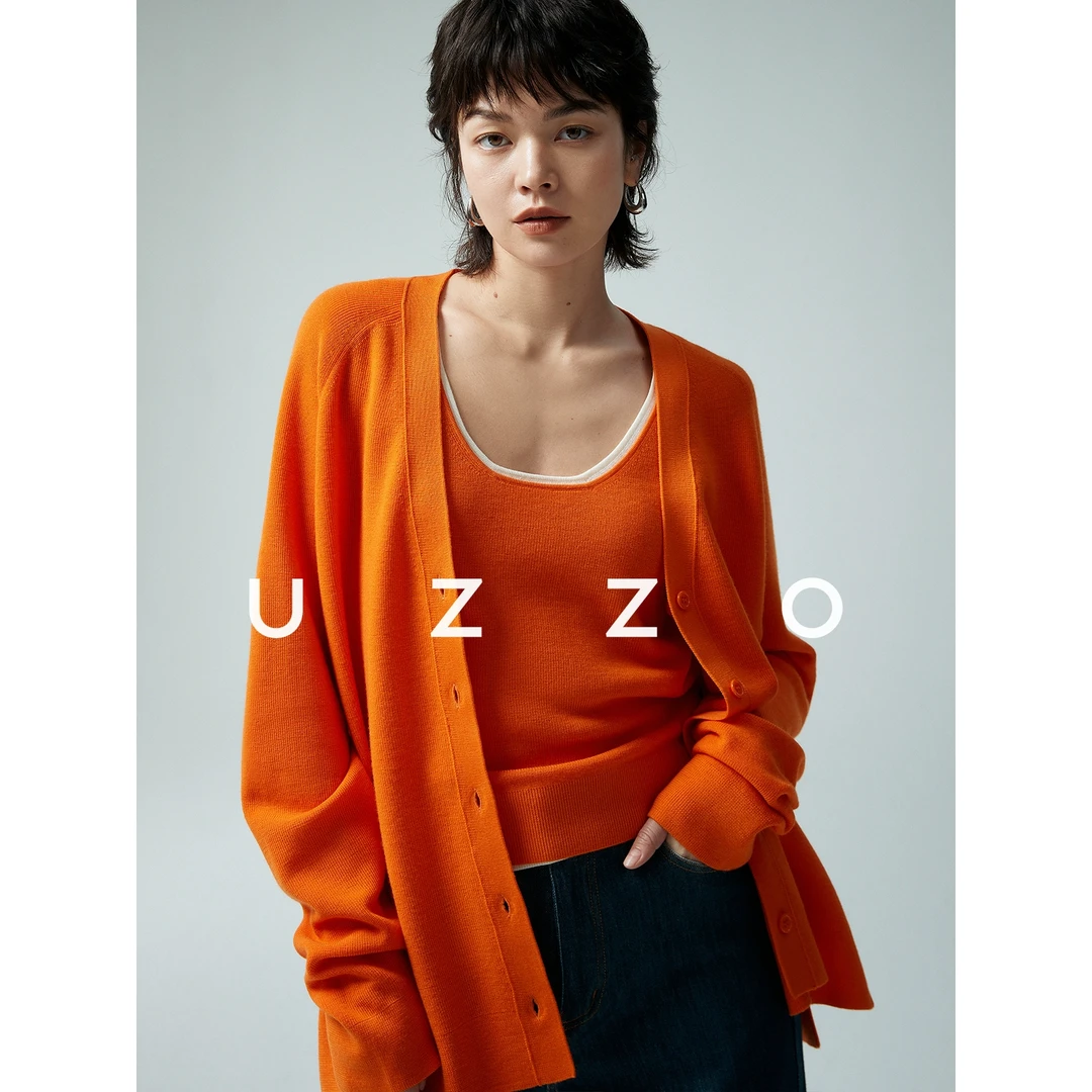 UZZO澳洲美利奴羊毛 ROW风 叠穿神器 经典慵懒感百搭针织背心