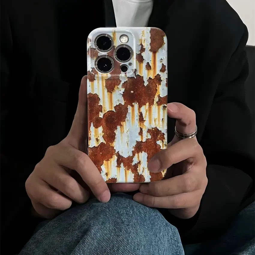 小众复古生锈手机壳适用苹果14/华为/荣耀/OPPO/vivo/小米