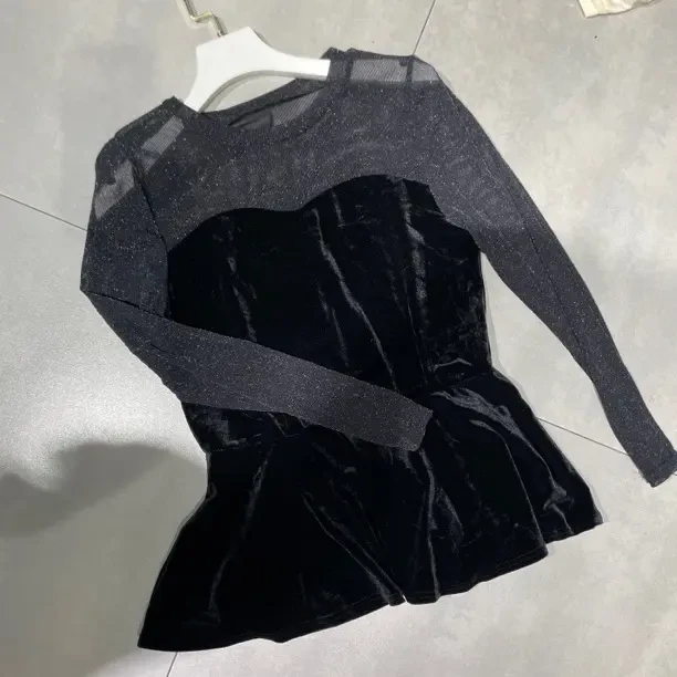 신상품丝绒显瘦打底