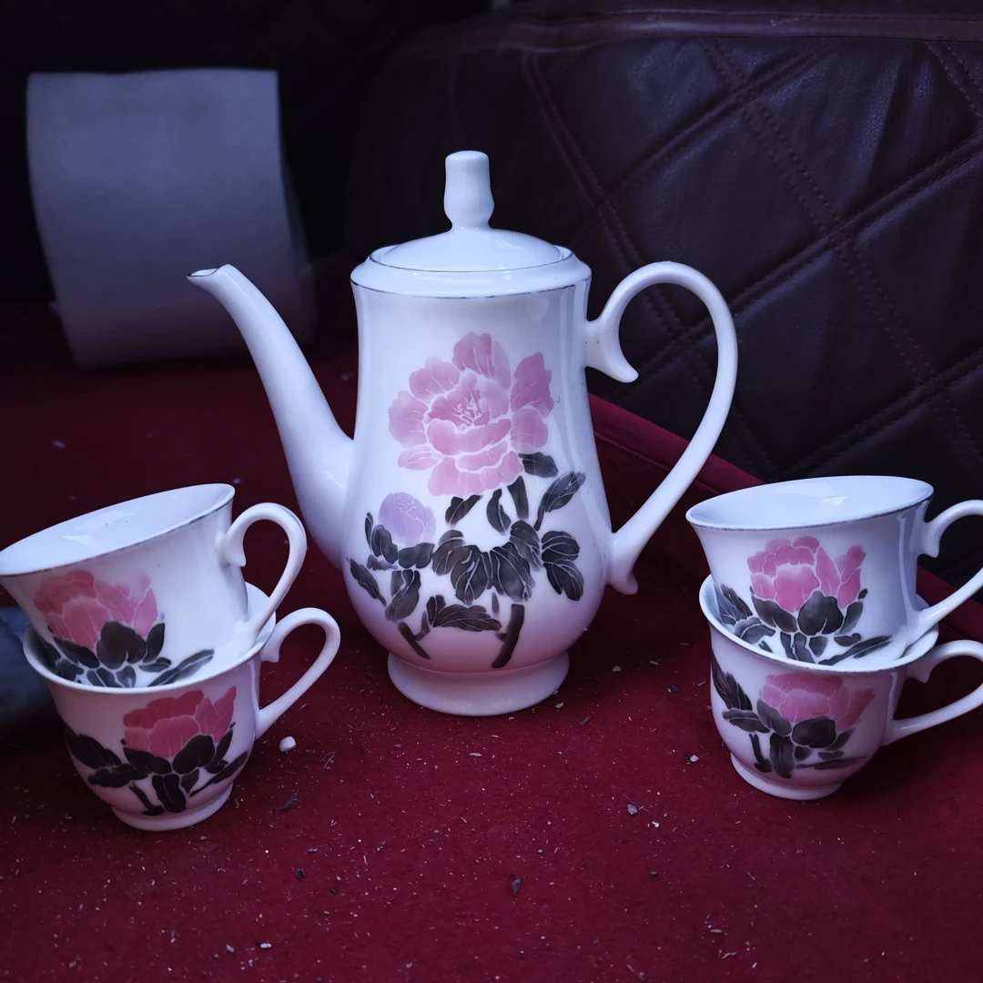 复古怀旧陶瓷茶壶茶碗民俗老物件造景装饰摆件