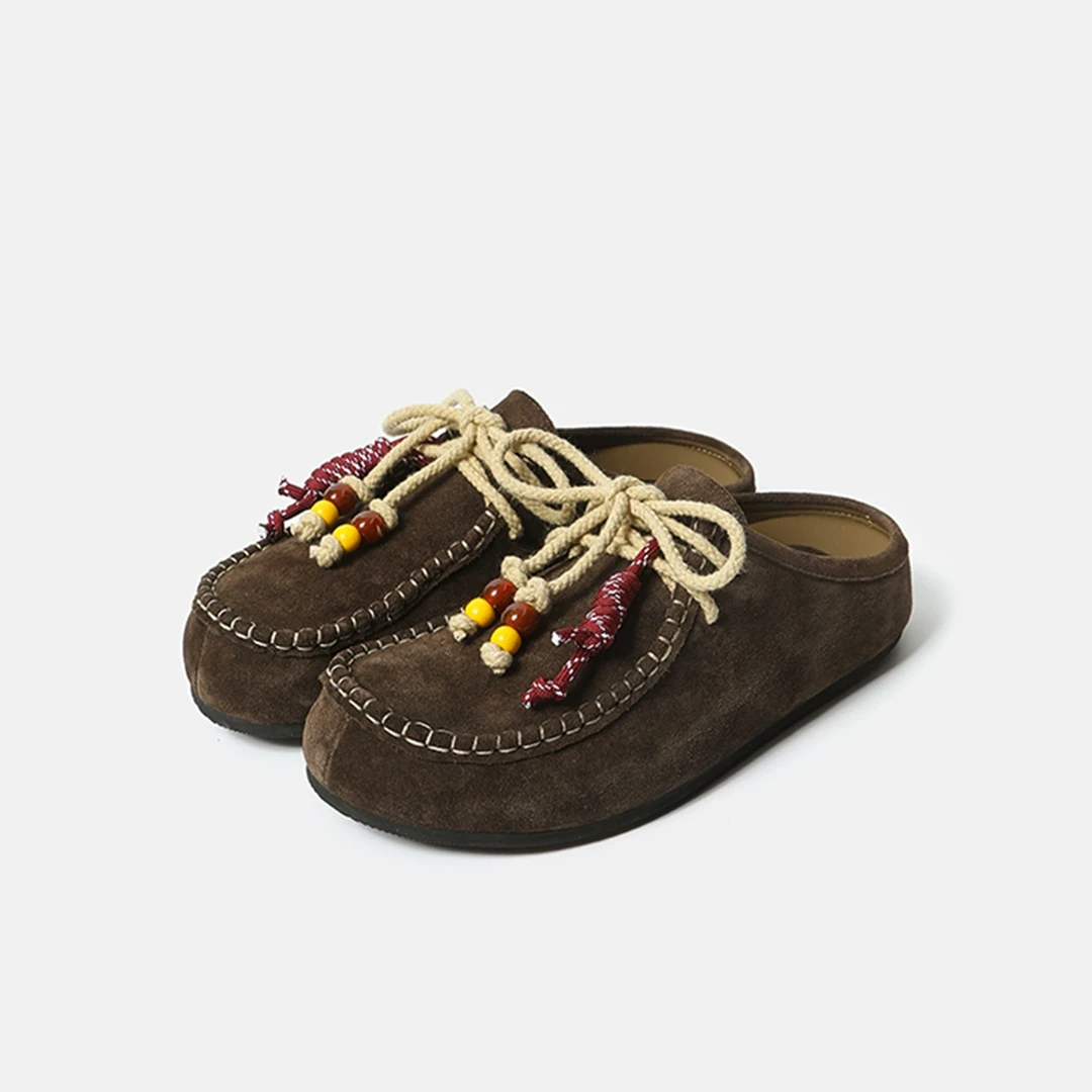 LABER THREE设计师品牌挂绳串珠勃肯拖鞋DSC买手店BY5L27001