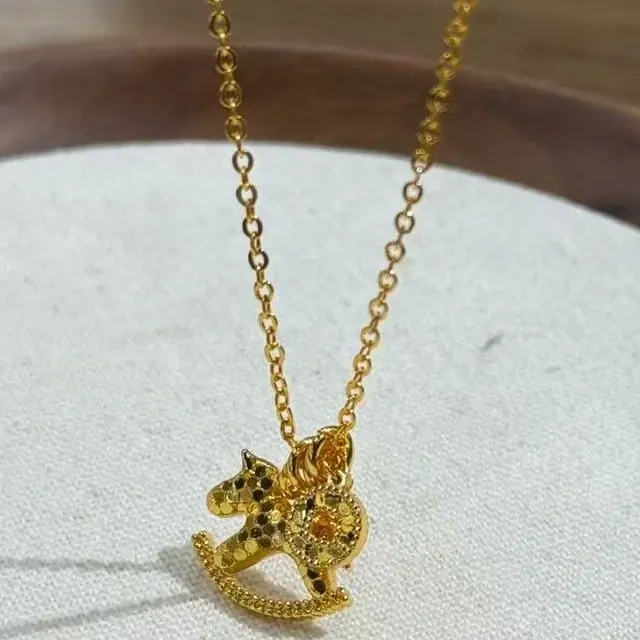 铜合金项链 民族风轻奢风原创设计合金灵动小众饰品百搭素款