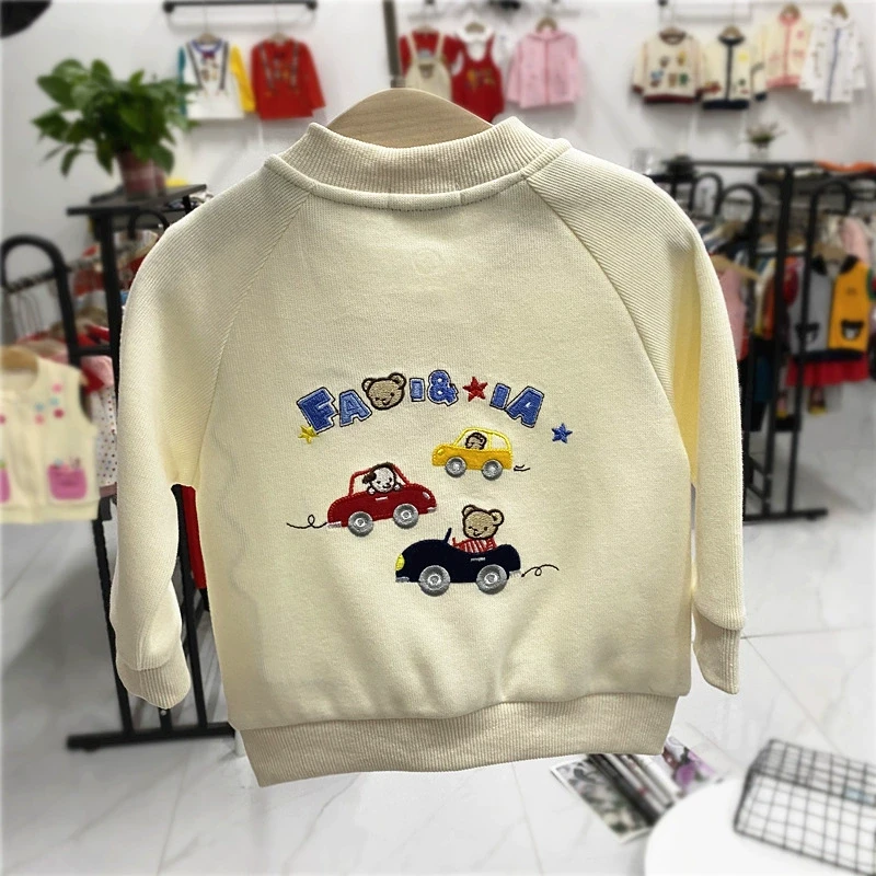 宝宝春秋赛车熊开衫