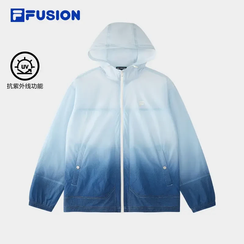 Fila/斐乐潮牌运动防晒外套男款夏季新款连帽潮流户外薄款夹克