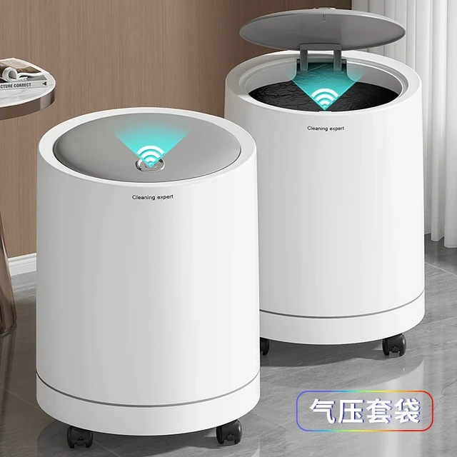 垃圾桶家用2025新款客厅轻奢大容量带盖吸附套袋厨房厕所卫生间
