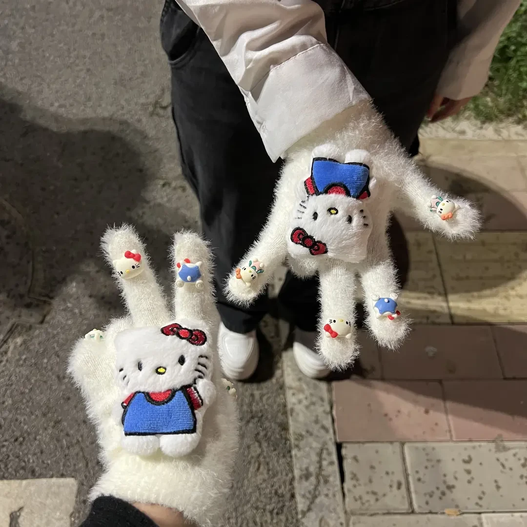 【咕噜】可爱猫咪玩偶手套自制材料包保暖手套情人节生日礼物送女生