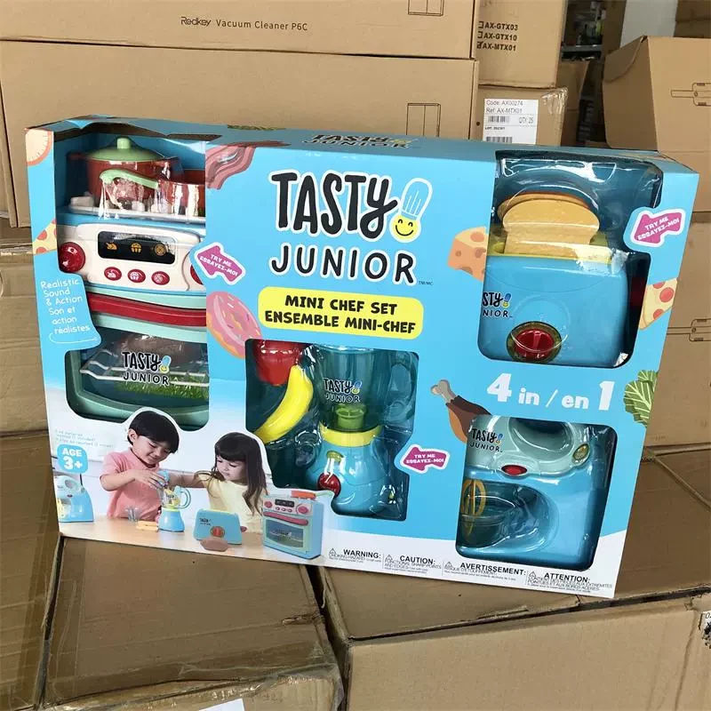 居家日用厨房餐具套装面包机烤箱搅拌机女孩过家家做饭玩具灶台