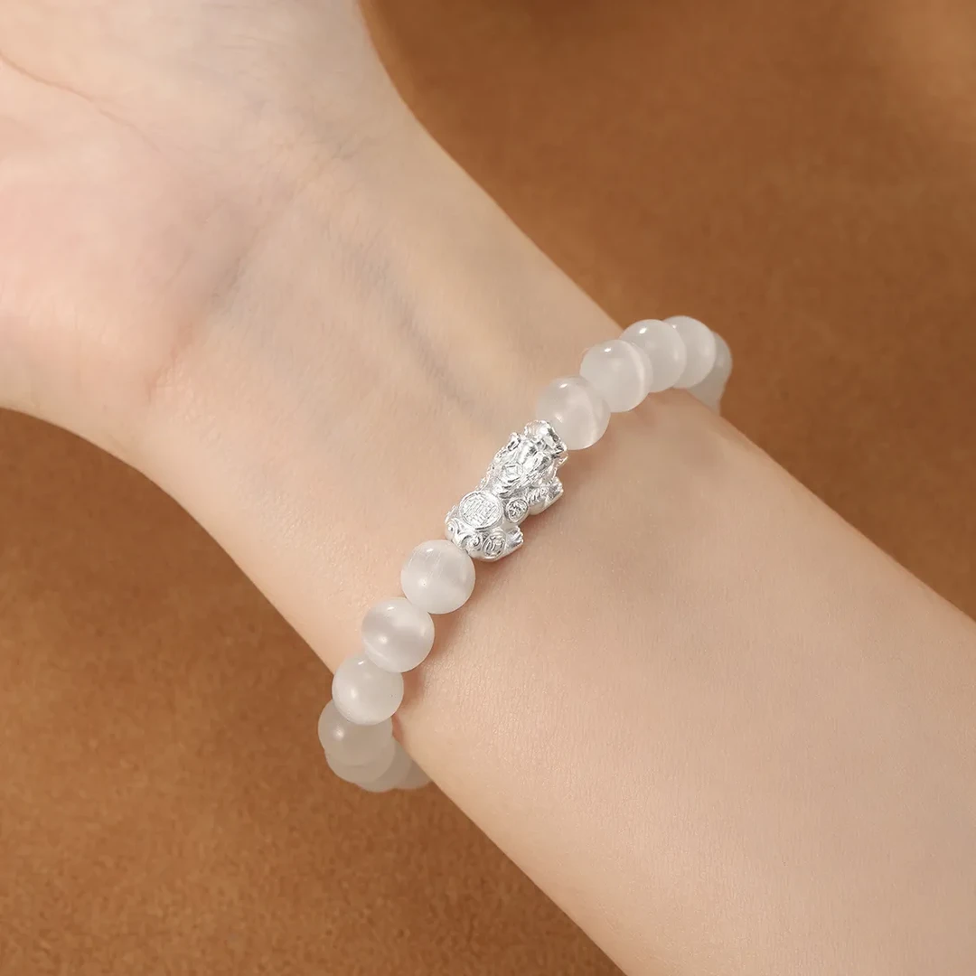 卡诗缇 足银仿水晶手链 貔貅手串时尚轻奢气质百搭简约小众手饰