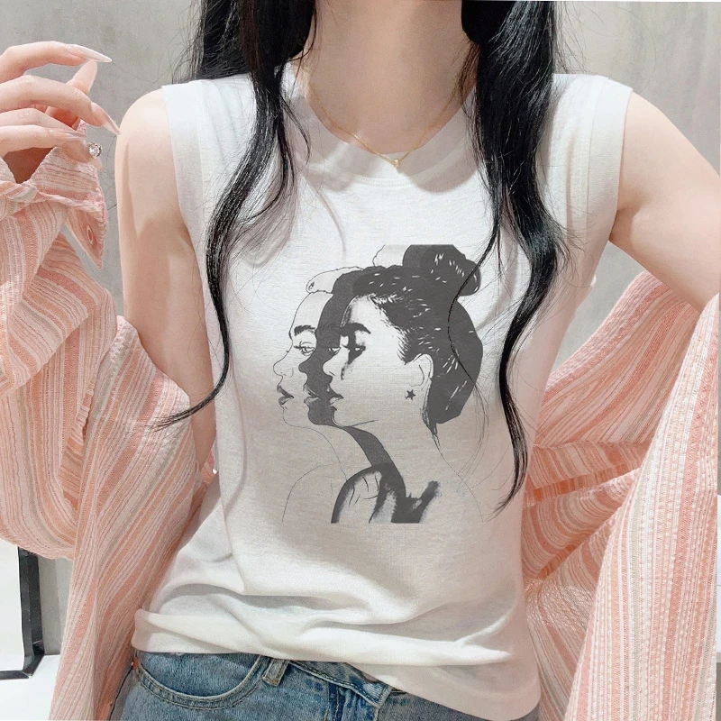 2025年夏季新款韩系圆领薄款外穿吊带背心女内搭无袖休闲百搭上衣