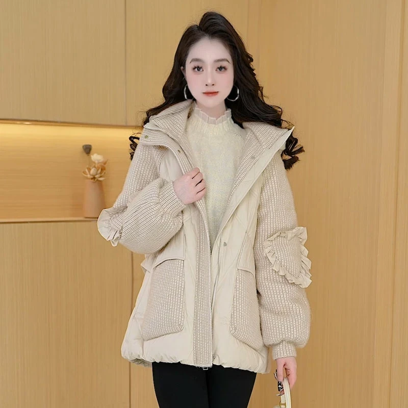 【羽绒服】冬季90白鸭绒羽绒服新款时尚气质休闲保暖外套小个子