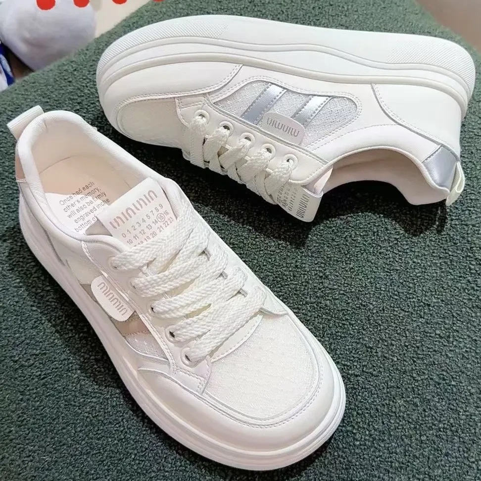 【KK932】透网小白女款2025夏季新款百搭时尚气质休闲板鞋