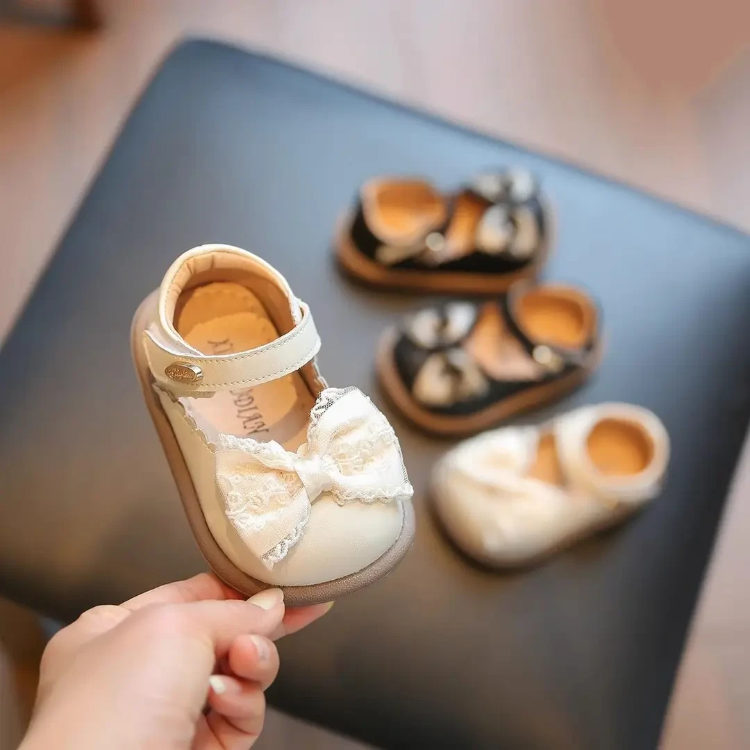 女宝宝学步鞋春季1一2岁软底婴儿鞋子小童公主鞋甜美时尚女童单鞋