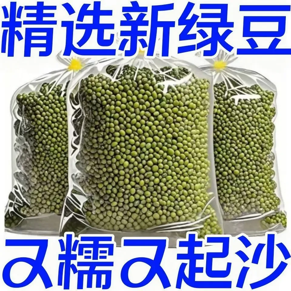 【抢3斤】新鲜绿豆发芽绿豆农家新货五谷杂粮煮粥夏天薄皮饱满250克